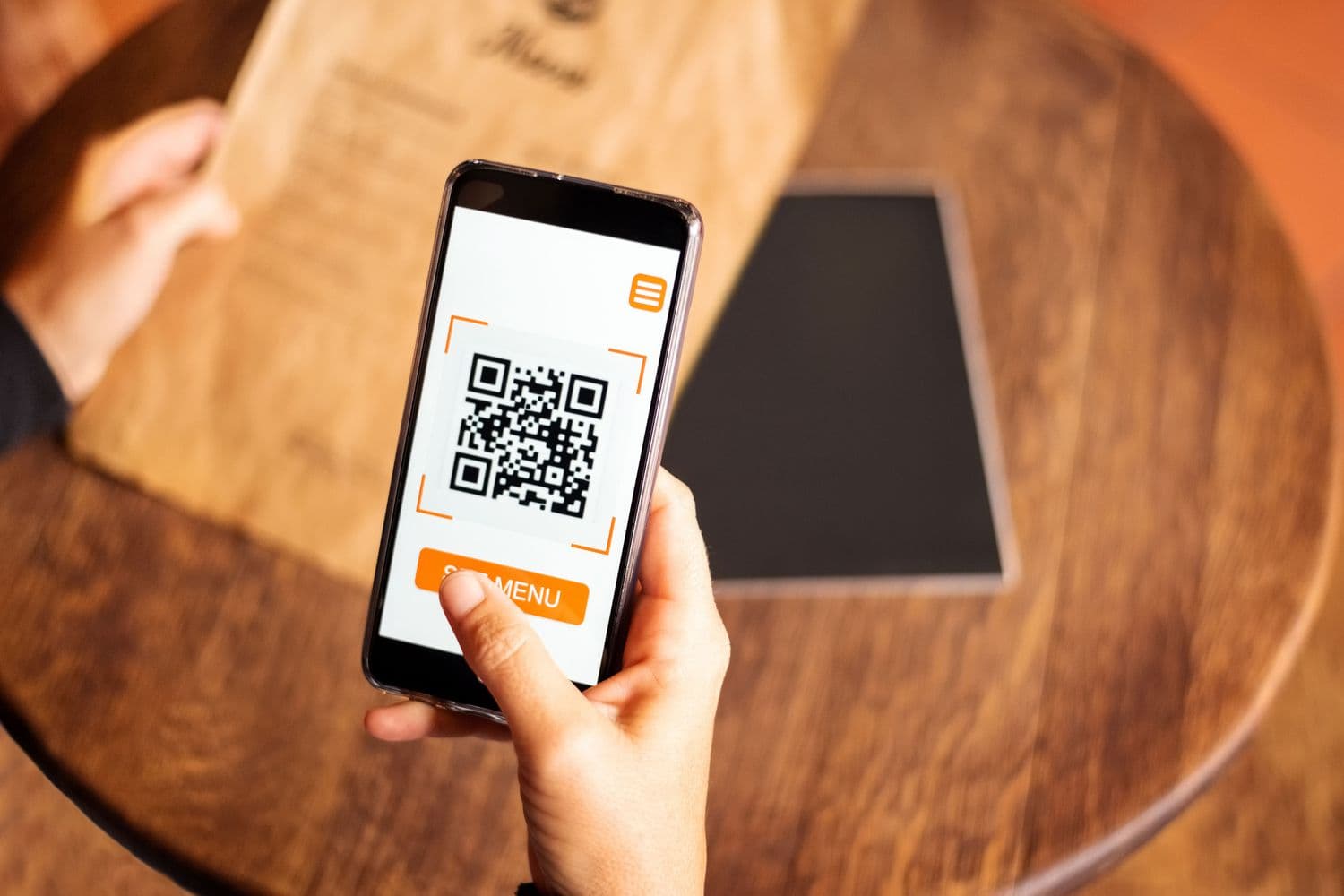 La función de carta con código QR