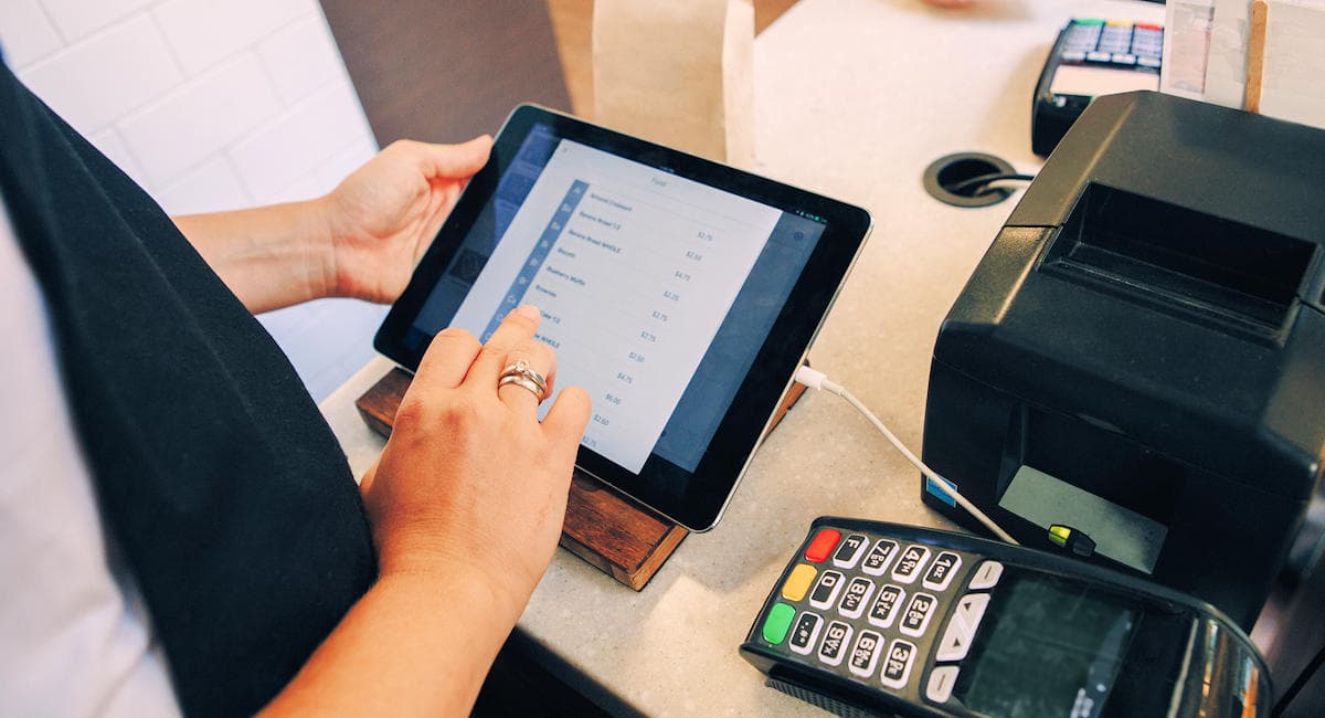 Un iPad usado como caja registradora