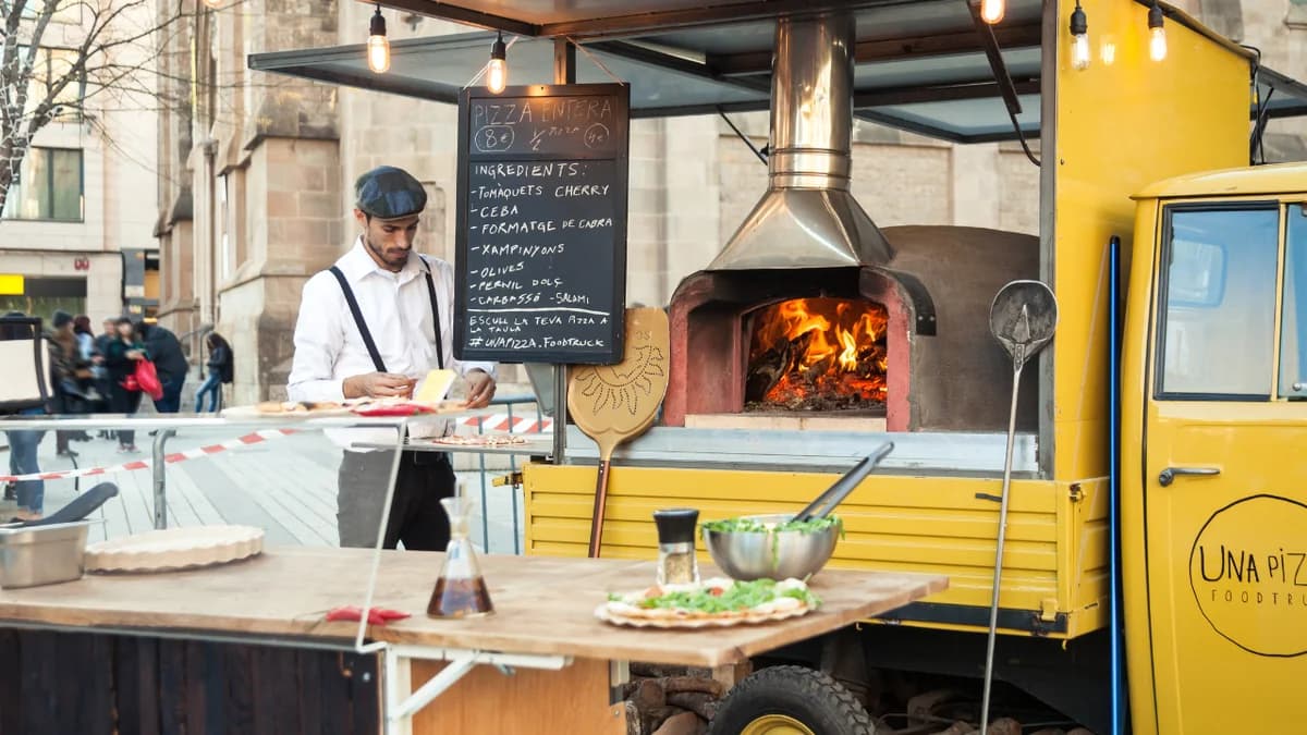 Un camion à pizza éphémère